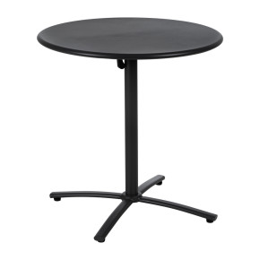 Table pliante exterieur ronde anthracite Ø70x72cm, Dispo