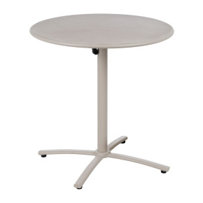 Table pliante exterieur ronde taupe Ø70x72cm, Dispo