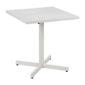 Table pliante exterieur carrée blanche 70x70x72cm, Dispo