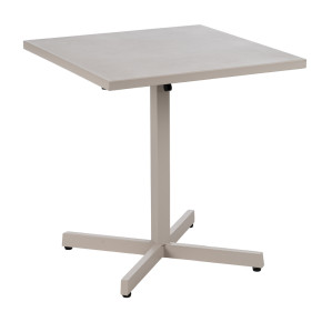 Table pliante exterieur carrée taupe 70x70x72cm, Dispo