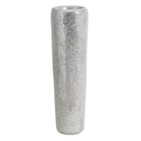 Vase en fibre de verre argent Ø30cm hauteur 109,50cm, Azza