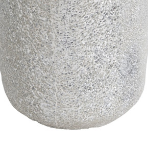 Vase en fibre de verre argent Ø30cm hauteur 109,50cm, Azza