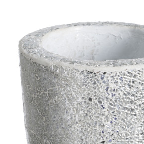 Vase en fibre de verre trempé argent Ø54cm hauteur 154cm, Izza