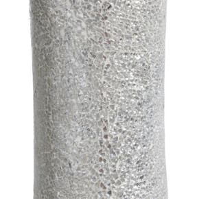 Vase en fibre de verre trempé argent Ø54cm hauteur 154cm, Izza