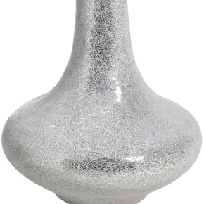 Vase en fibre de verre trempé argent Ø54cm hauteur 154cm, Izza