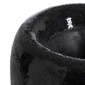 Vase en fibre de verre trempé noir Ø46cm hauteur 70cm, Jack