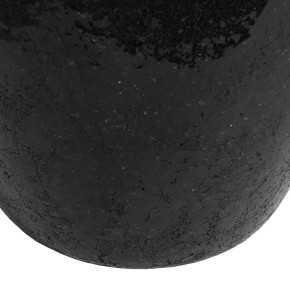 Vase en fibre de verre trempé noir Ø46cm hauteur 70cm, Jack