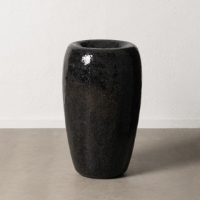 Vase en fibre de verre trempé noir Ø46cm hauteur 91cm, Jack