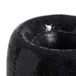 Vase en fibre de verre trempé noir Ø46cm hauteur 91cm, Jack