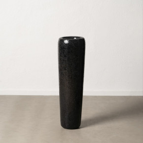 Vase en fibre de verre noir Ø30cm hauteur 109,50cm, Azza