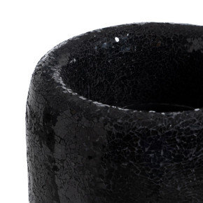 Vase en fibre de verre noir Ø30cm hauteur 109,50cm, Azza