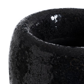 Vase en fibre de verre noir Ø34cm hauteur 127cm, Azza