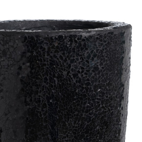 Vase en fibre de verre trempé noir Ø54cm hauteur 154cm, Izza