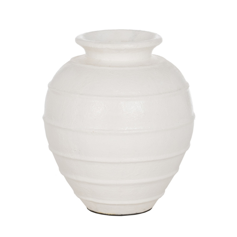 Vase en fibrociment blanc Ø 45cm hauteur 51cm, Folio