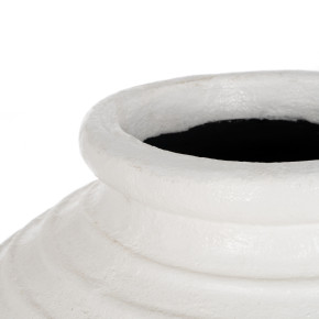 Cache Pot en fibrociment blanc Ø 72cm hauteur 100cm, Folio