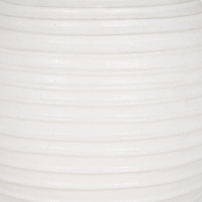 Cache Pot en fibrociment blanc Ø 72cm hauteur 100cm, Folio