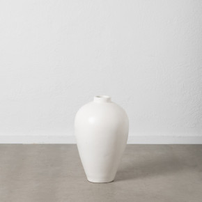 Vase en fibrociment blanc Ø38cm hauteur 60cm, Lym