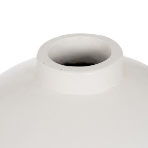 Vase en fibrociment blanc Ø38cm hauteur 60cm, Lym