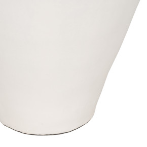 Vase en fibrociment blanc Ø45cm hauteur 80cm, Lym