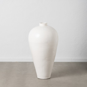 Vase en fibrociment blanc Ø51cm hauteur 100cm, Lym