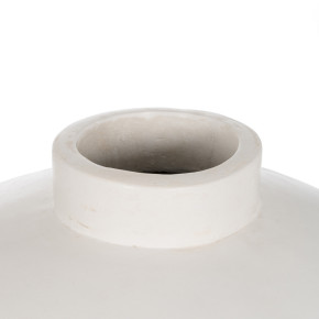 Vase en fibrociment blanc Ø51cm hauteur 100cm, Lym