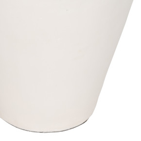 Vase en fibrociment blanc Ø51cm hauteur 100cm, Lym