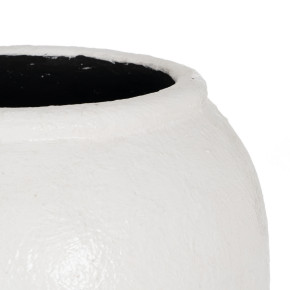 Vase en fibrociment blanc Ø38cm hauteur 100cm, Symp