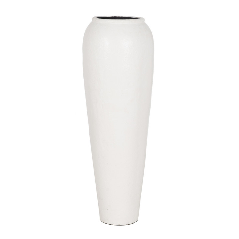 Vase en fibrociment blanc Ø42cm hauteur 120cm, Symp