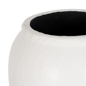 Vase en fibrociment blanc Ø42cm hauteur 120cm, Symp