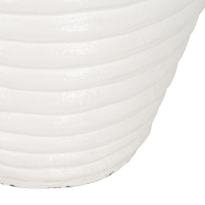 Cache Pot en fibrociment blanc Ø 72cm hauteur 100cm, Folio