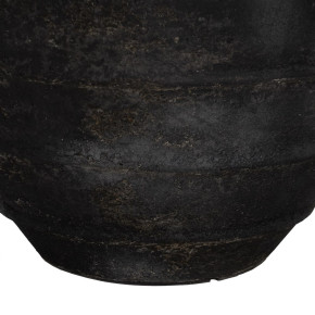 Vase en fibrociment noir Ø45cm hauteur 51cm, Foly