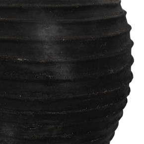 Vase en fibrociment noir Ø39cm hauteur 60cm, Jard