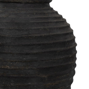 Vase en fibrociment noir Ø58cm hauteur 80cm, Jard