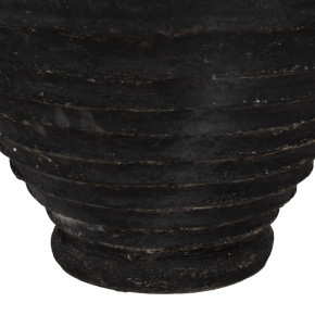 Vase en fibrociment noir Ø58cm hauteur 80cm, Jard