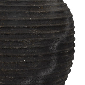 Vase en fibrociment noir Ø72cm hauteur 100cm, Jard