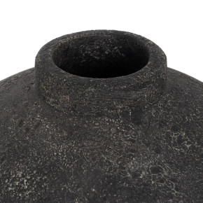 Vase en fibrociment gris Ø38cm hauteur 60cm, Lym