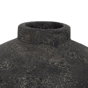 Vase en fibrociment gris Ø38cm hauteur 60cm, Lym