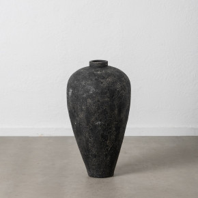 Vase en fibrociment gris Ø45cm hauteur 80cm, Lym