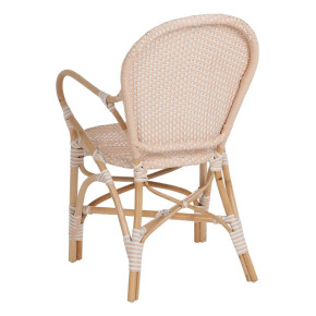 Chaise en rotin avec accoudoir