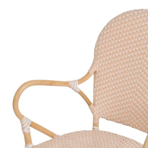 Chaise en rotin avec accoudoir