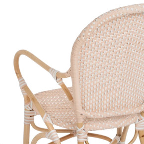 Chaise en rotin avec accoudoir