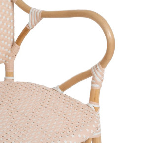 Chaise en rotin avec accoudoir