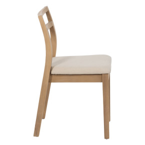 Lot de 2 chaises en bois d'hévéa 41x50x81cm, Imap