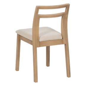 Lot de 2 chaises en bois d'hévéa 41x50x81cm, Imap