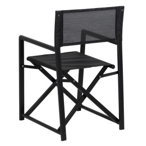 Lot de 2 chaises réalisateur noir pliable, Réaly