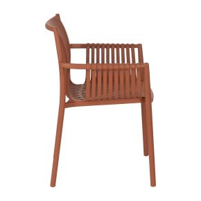 Lot de 4 chaises en polypropylène tuile 59x56,50x83cm