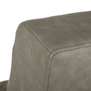 Fauteuil rétro simili cuir kaki 61x70x85cm, Lineaas