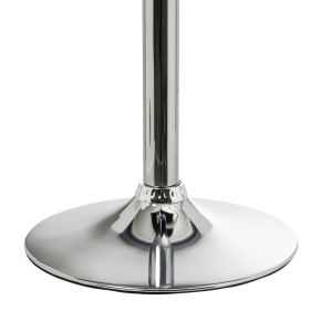 Lot de 2 tabourets de bar blanc pivotant simili cuir, Karl