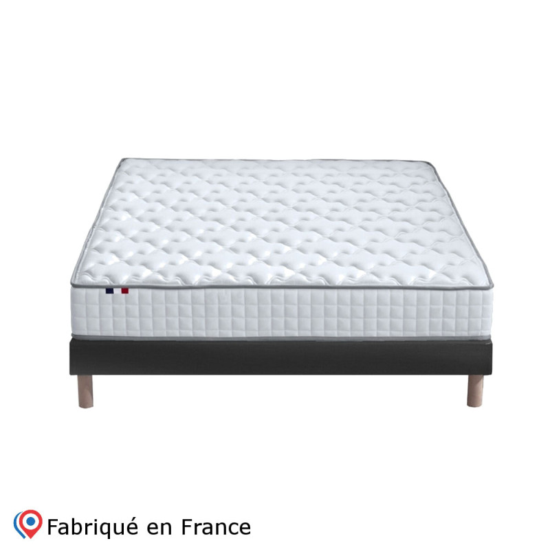 Matelas 100% latex blanc 3 zones ferme 140x190cm, Essentiel