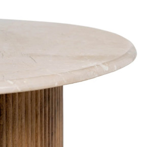 Table basse en marbre et bois de manguier